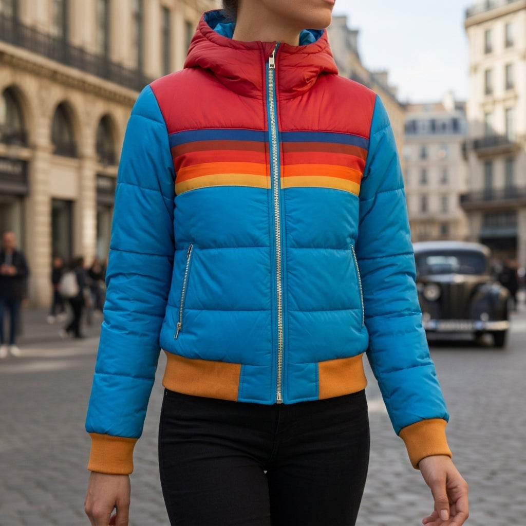 Quilted Hooded Jacket Cotton Blend Tailored Fit – Marlowe
