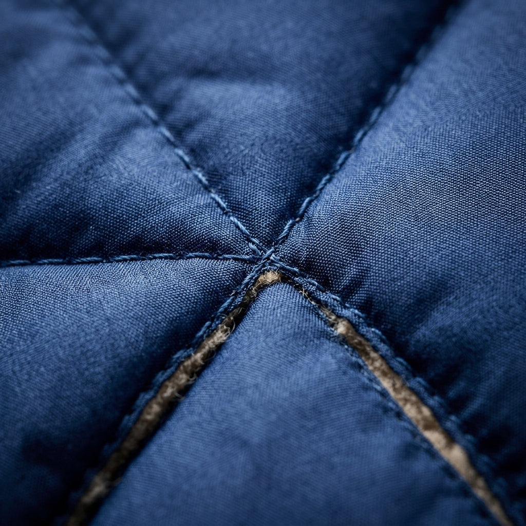 Quilted Coat with Hood Cotton Blend Lined Style – Maren