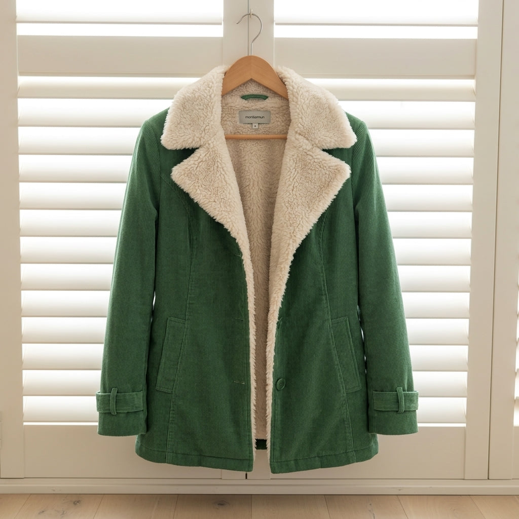 Winter Jacket Cotton Blend Refined Layering Style – Elara
