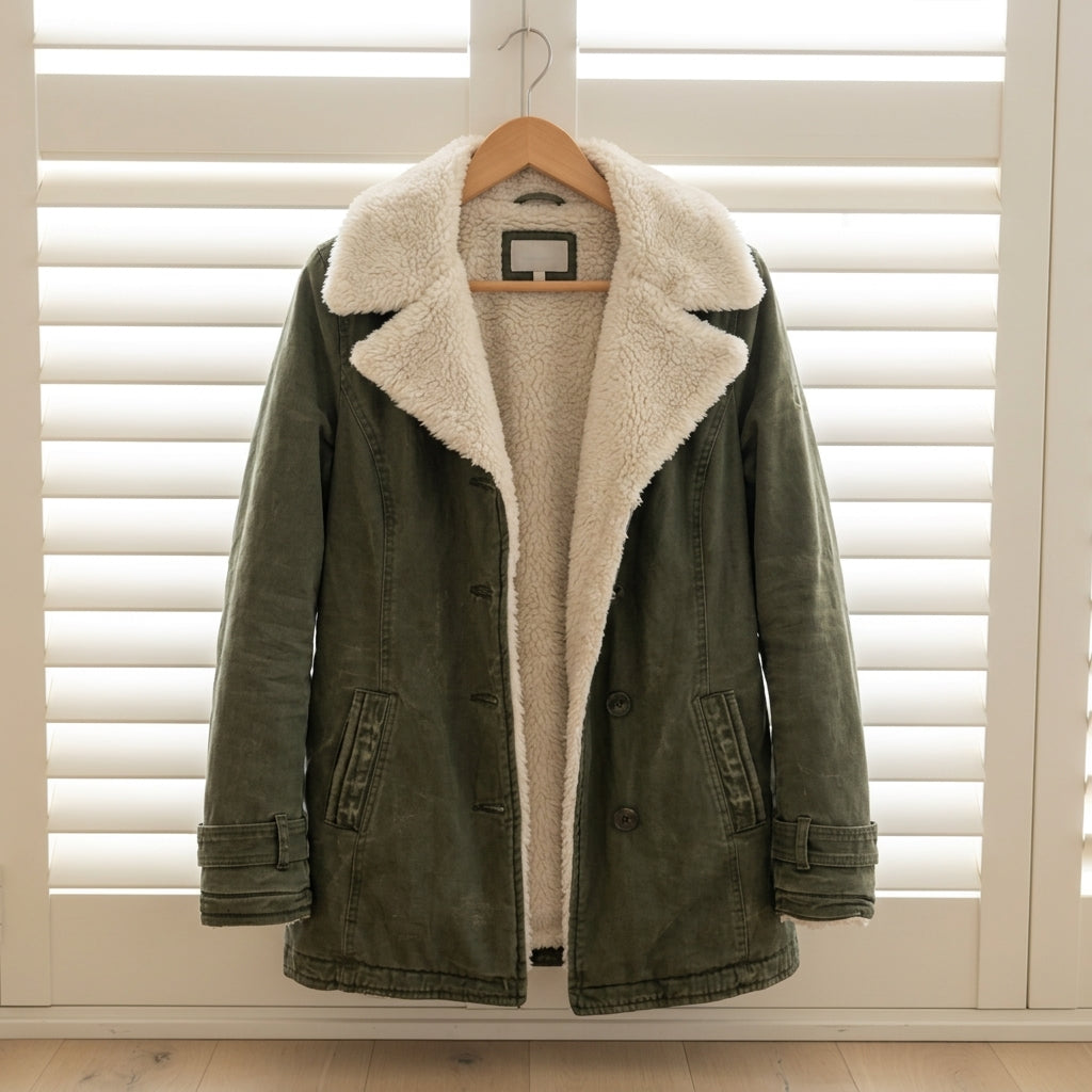 Winter Jacket Cotton Blend Refined Layering Style – Elara