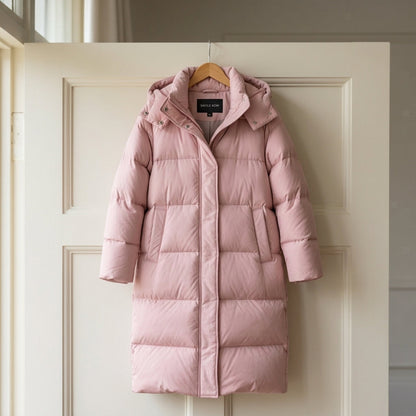 Long Puffer Jacket with Hood for Women – Winter Haven