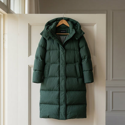 Long Puffer Jacket with Hood for Women – Winter Haven