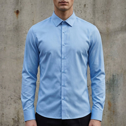 Long Sleeve Shirt for Men Cotton Blend Wrinkle Resistant – Marlowe