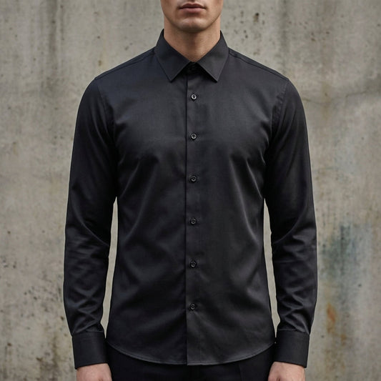 Long Sleeve Shirt for Men Cotton Blend Wrinkle Resistant – Marlowe