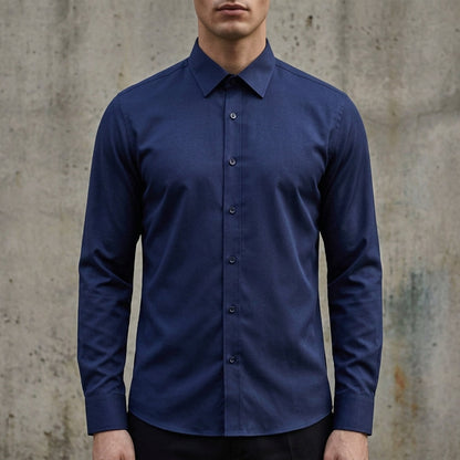 Long Sleeve Shirt for Men Cotton Blend Wrinkle Resistant – Marlowe