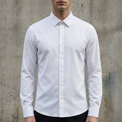 Long Sleeve Shirt for Men Cotton Blend Wrinkle Resistant – Marlowe