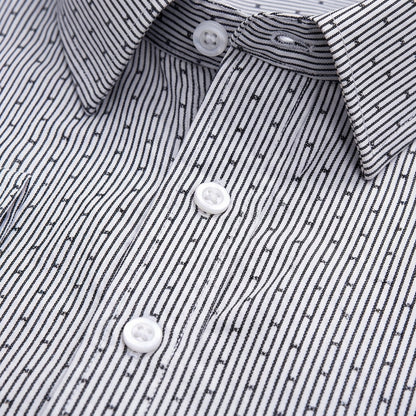 Men's Long Sleeve Cotton Blend Shirt Tailored White – Callum