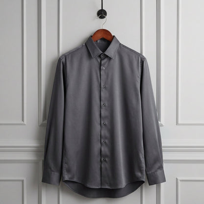 Men's Slim Fit Cotton Blend Dress Shirt Anti Wrinkle – Everett