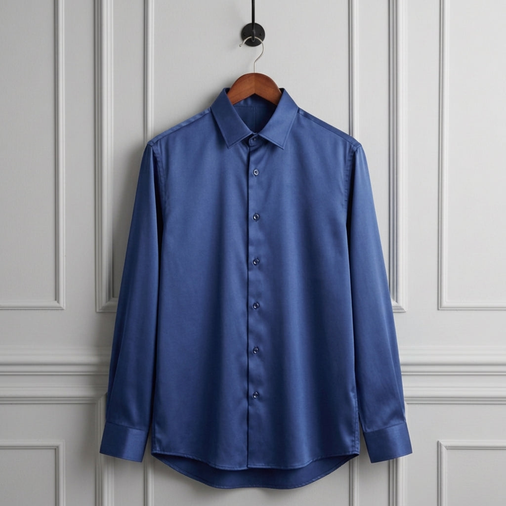 Men's Slim Fit Cotton Blend Dress Shirt Anti Wrinkle – Everett