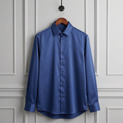 Men's Slim Fit Cotton Blend Dress Shirt Anti Wrinkle – Everett