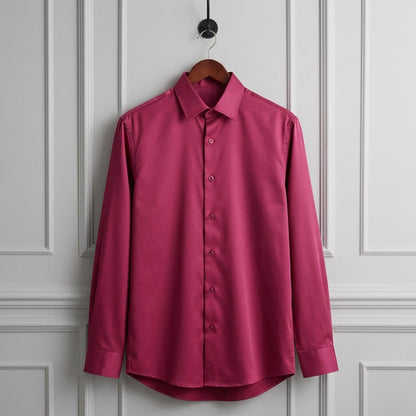 Men's Slim Fit Cotton Blend Dress Shirt Anti Wrinkle – Everett