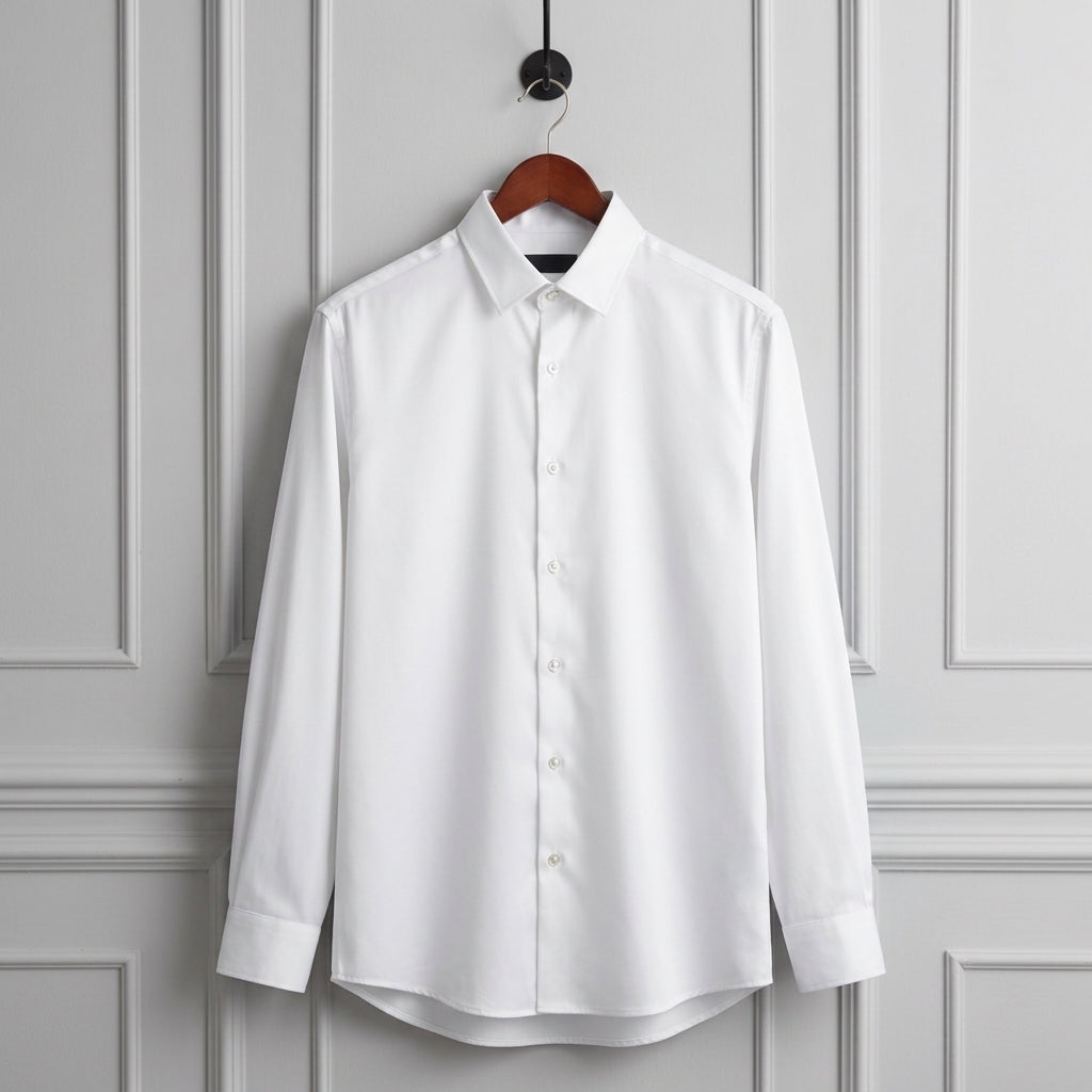 Men's Slim Fit Cotton Blend Dress Shirt Anti Wrinkle – Everett
