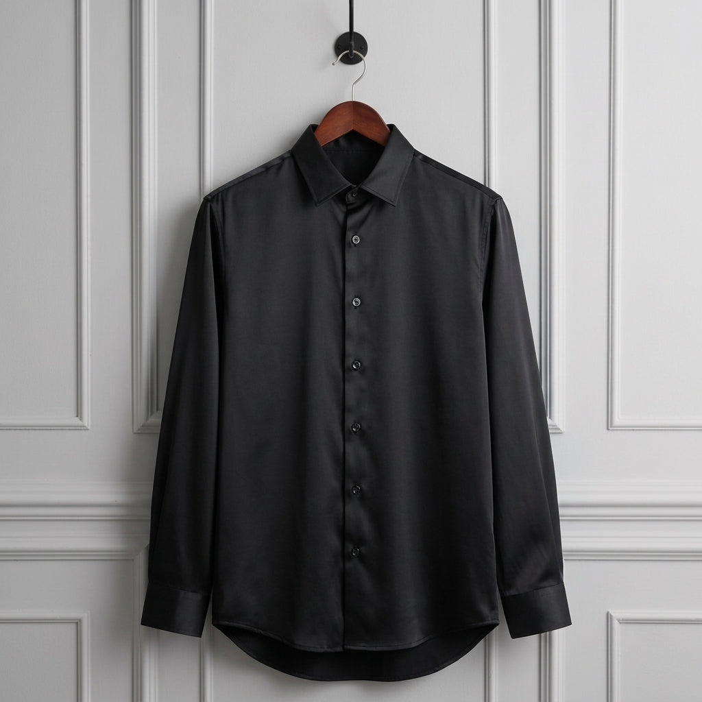 Men's Slim Fit Cotton Blend Dress Shirt Anti Wrinkle – Everett