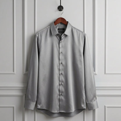 Men's Slim Fit Cotton Blend Dress Shirt Anti Wrinkle – Everett