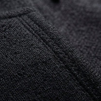 Men's Oversized Hooded Sweatshirt Cotton Blend Full Zip Black – Calder