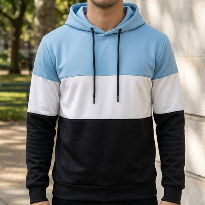 Men's Color Block Cotton Blend Oversized Hoodie – Rowan