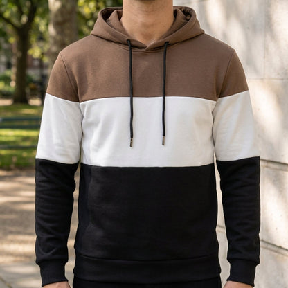 Men's Color Block Cotton Blend Oversized Hoodie – Rowan
