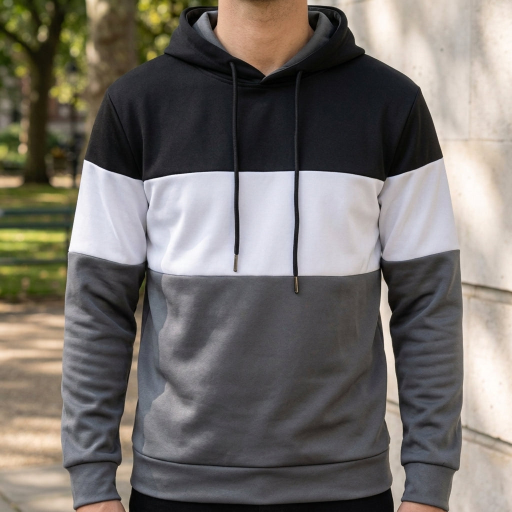 Men's Color Block Cotton Blend Oversized Hoodie – Rowan