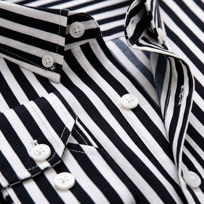 Striped Shirt Cotton Blend Slim Fit – Marlowe