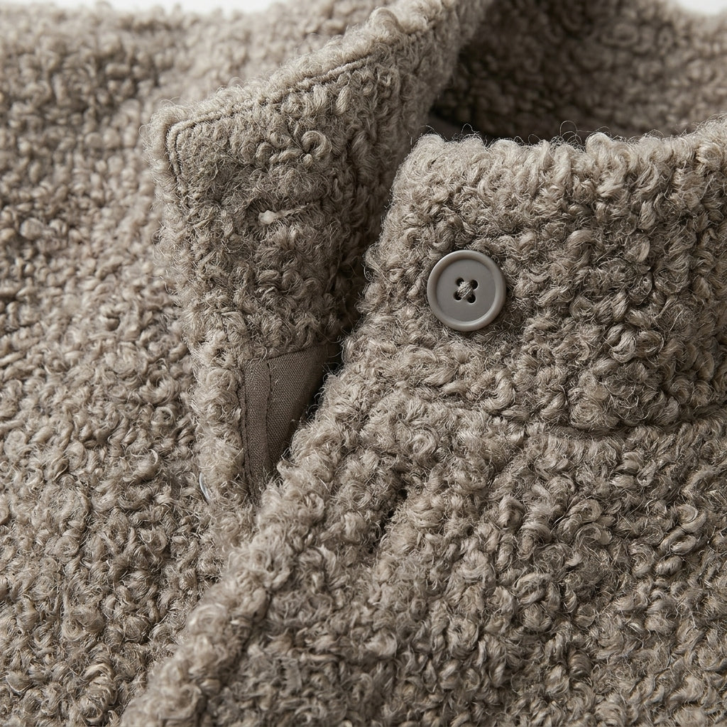 Women's Knitted Open Cardigan Sweater High Collar Cotton Blend – Marlowe