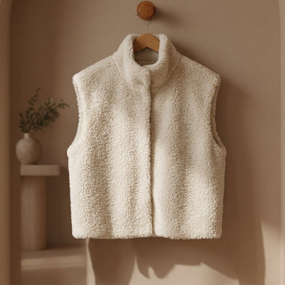 Women's Knitted Open Cardigan Sweater High Collar Cotton Blend – Marlowe