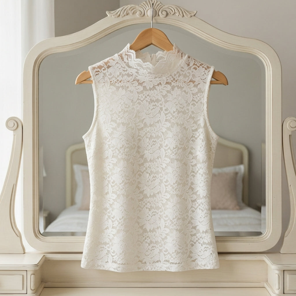 Women's Floral Lace Camisole Cotton Blend Sleeveless – Elodie