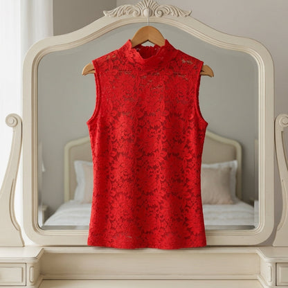 Women's Floral Lace Camisole Cotton Blend Sleeveless – Elodie