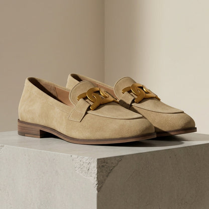 Women's Chunky Heel Pumps Square Toe Faux Suede – Elara