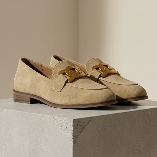 Women's Chunky Heel Pumps Square Toe Faux Suede – Elara