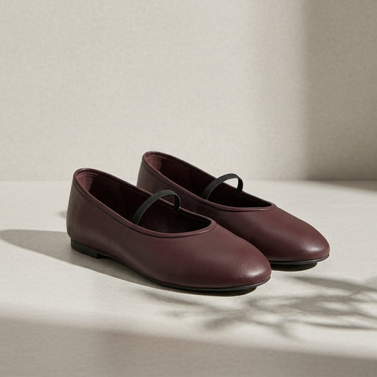 Women's Faux Leather Ballet Flats Everyday Style – Elara