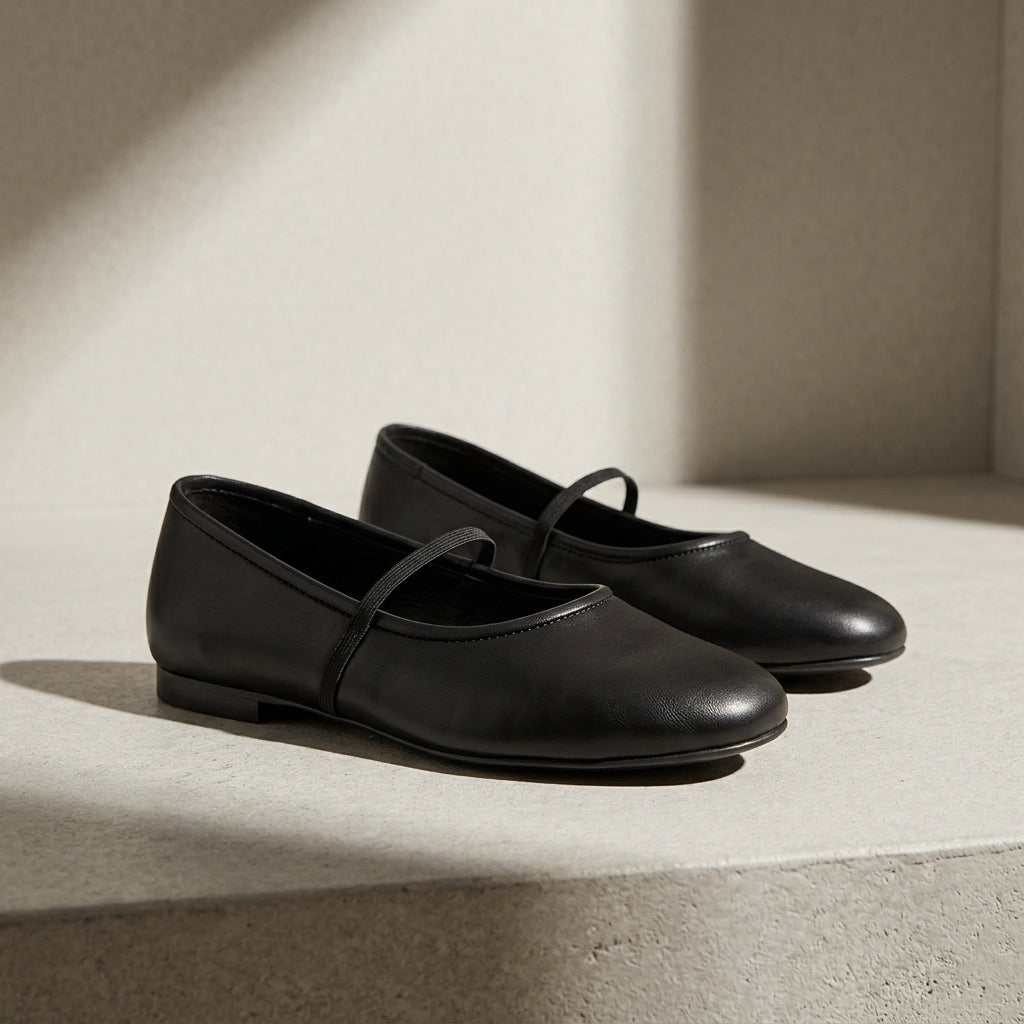Women's Faux Leather Ballet Flats Everyday Style – Elara
