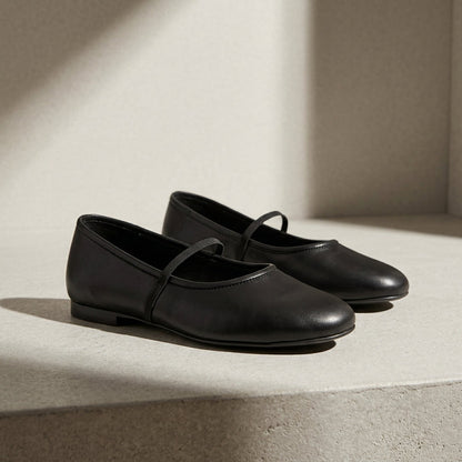 Women's Faux Leather Ballet Flats Everyday Style – Elara