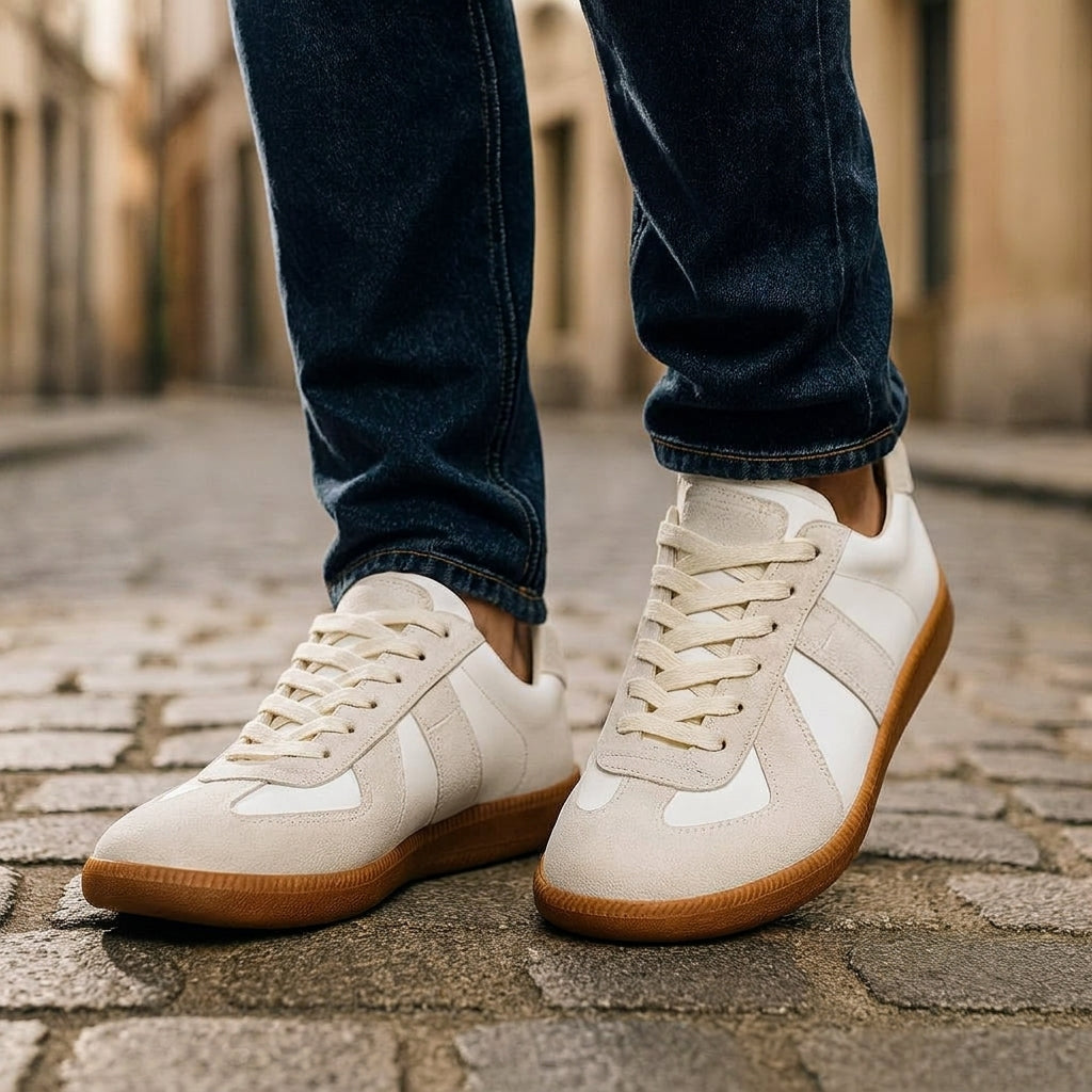 Orthopedic Lace-Up Sneakers Textile Synthetic – Marlowe