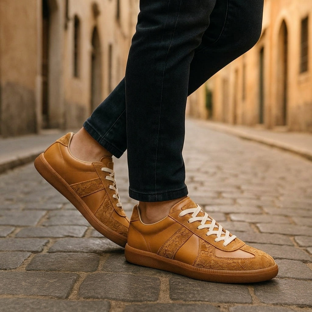Orthopedic Lace-Up Sneakers Textile Synthetic – Marlowe