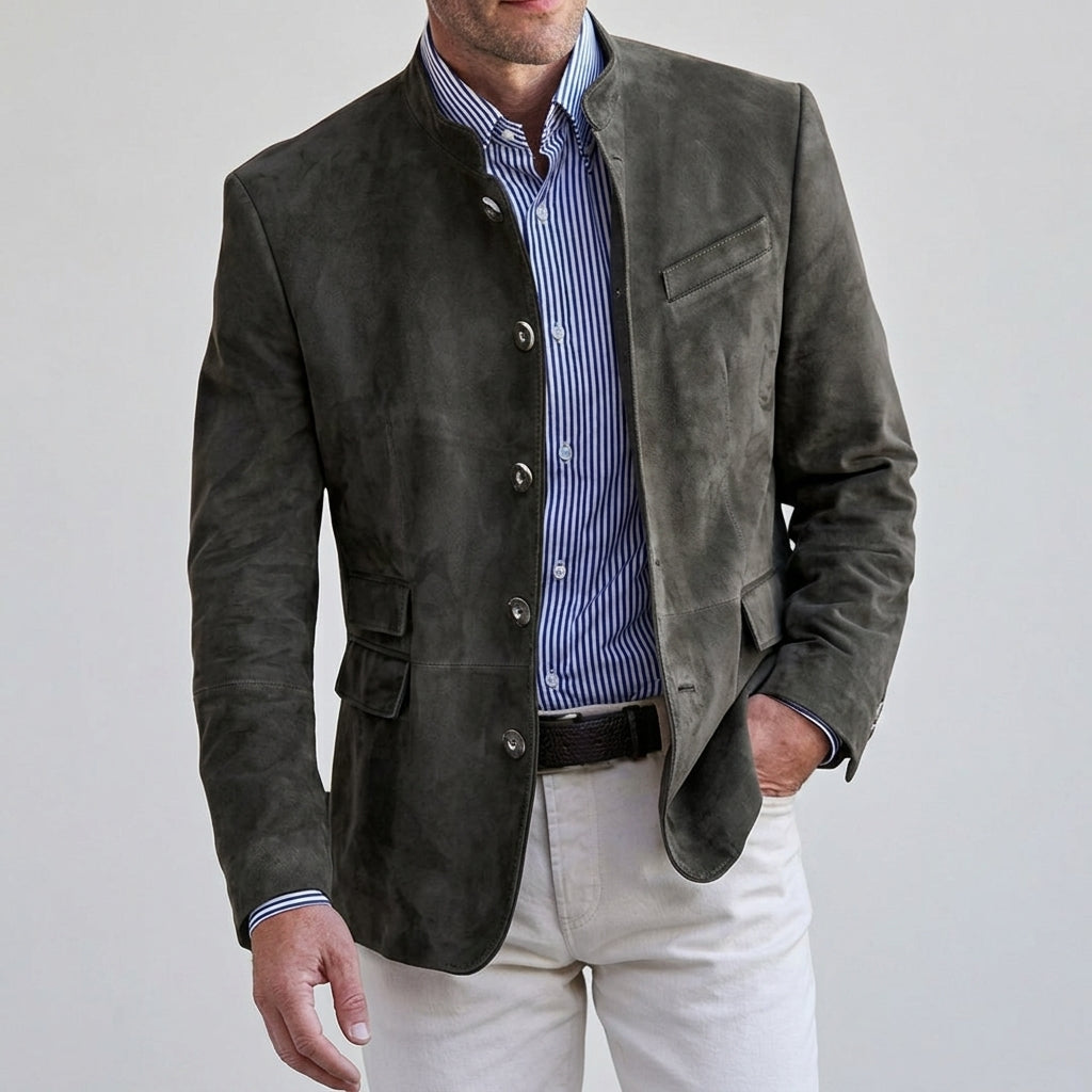 Women's Cotton Blend Blazer Sophisticated Smart Style – Alessia