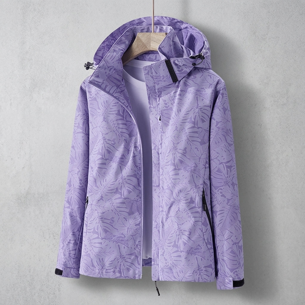 Lightweight Wind-Resistant Jacket With Detachable Hood – Elara