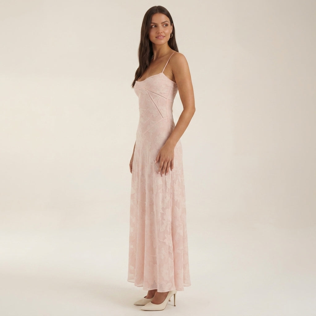 Lace Maxi Dress for Women Floral Floor Length Formal – Aurelia