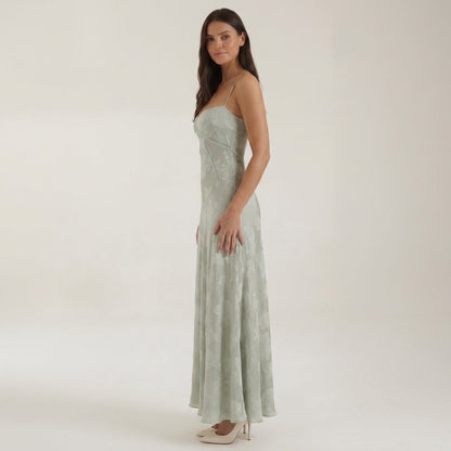 Lace Maxi Dress for Women Floral Floor Length Formal – Aurelia