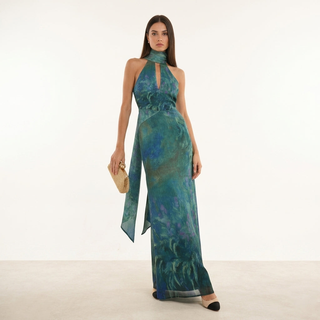 Floral Maxi Dress for Women Flowing Elegant Fit – Marielle