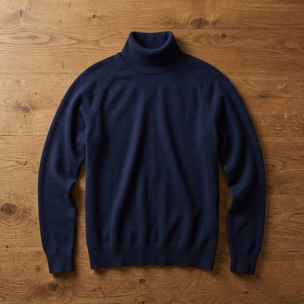 Mock Neck Sweater Merino Wool Blend Raglan Fit – Valentina