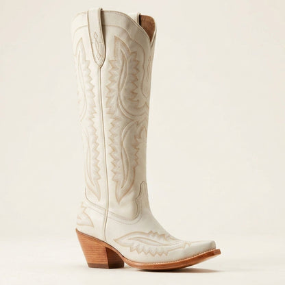 Women's Knee High Cowboy Boots Vegan Leather Block Heel – Marlowe