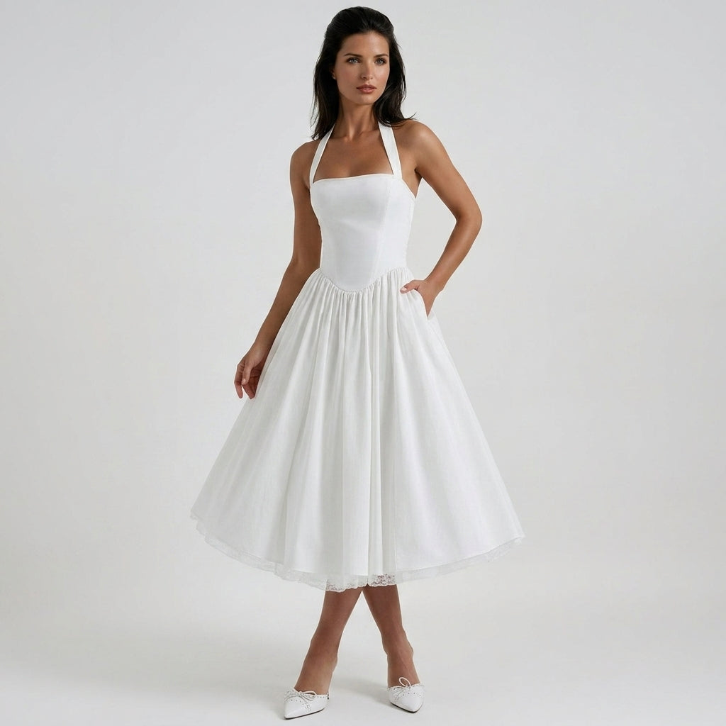Women's Tulle Midi Dress Soft Formal Style – Celeste