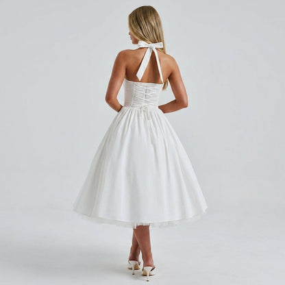 Women's Tulle Midi Dress Soft Formal Style – Celeste