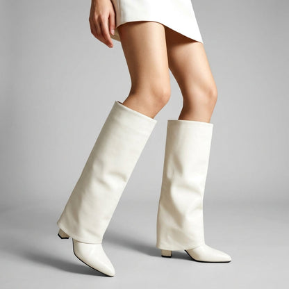 Women's Leather Knee-High Boots Orthopedic Style – Verona