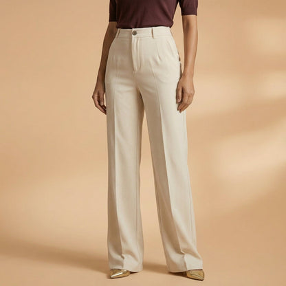 Women's Tailored Trousers High Waisted Stretch Blend Fit – Valentina