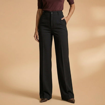 Women's Tailored Trousers High Waisted Stretch Blend Fit – Valentina
