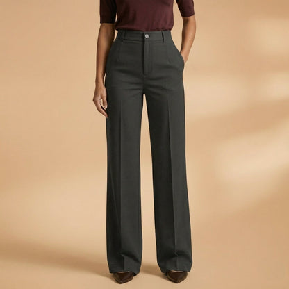 Women's Tailored Trousers High Waisted Stretch Blend Fit – Valentina