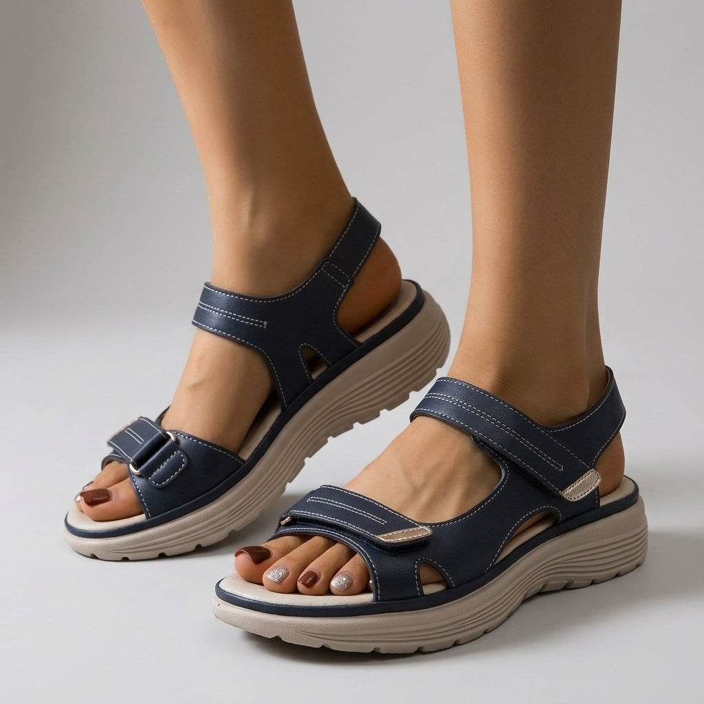 Orthopedic Walking Sandals Leather Arch Support – Siena