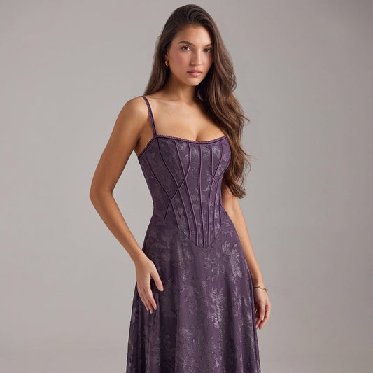 Floral Chiffon Dress for Women With Spaghetti Straps – Marielle