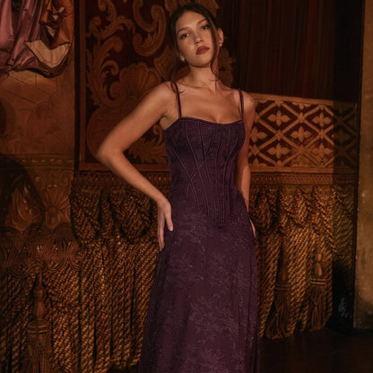 Floral Chiffon Dress for Women With Spaghetti Straps – Marielle